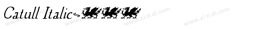 Catull Italic字体转换 Catull Italic字体转换